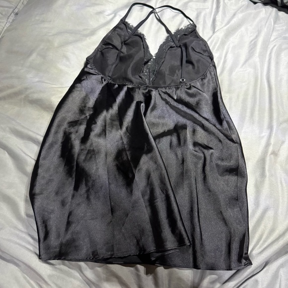 La SENZA Black Satin Chemise - Picture 3 of 5